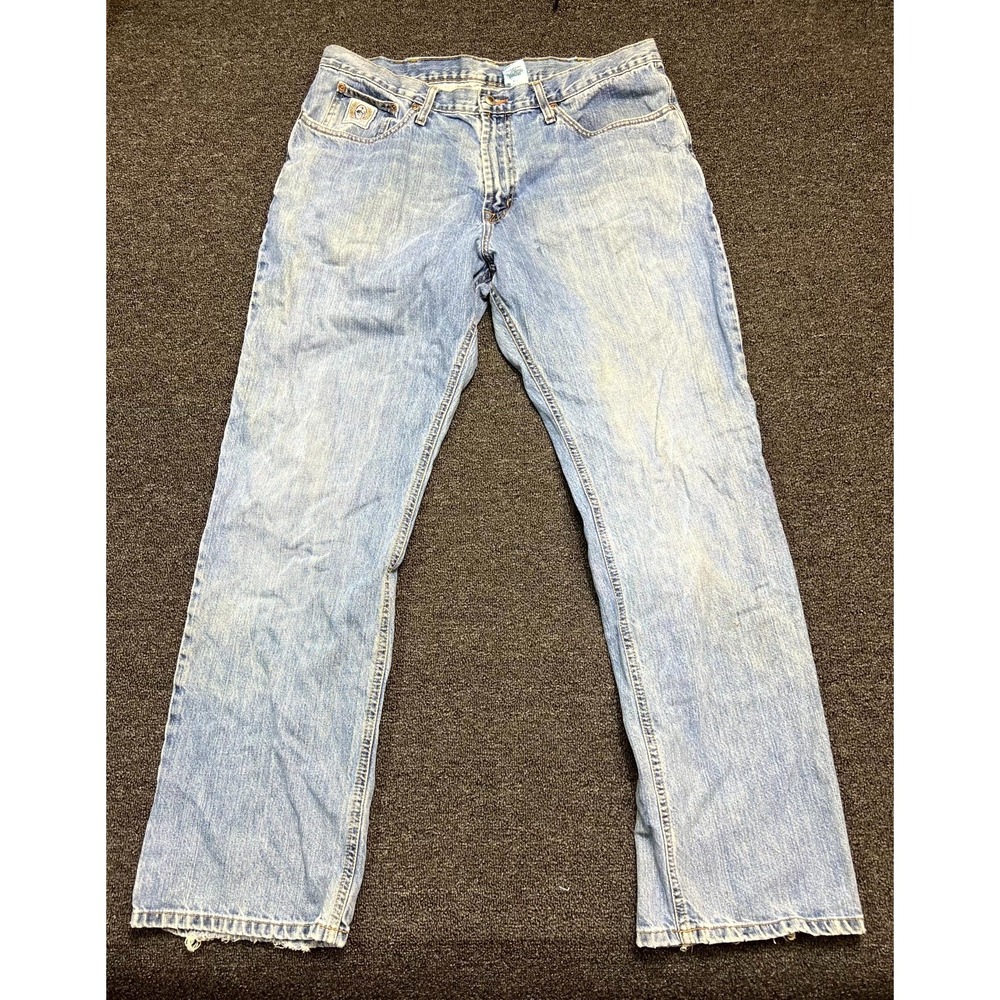 Cinch Jeans Men's 38x34 Blue Denim Medium Wash Comfort Mid Rise Straight Outdoor